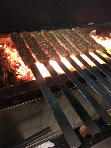 Shishkebab på kolgrill - Rosta restaurang Örebro